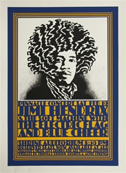 Jimi Hendrix/Soft Machine/ Electric Flag Limited Edition Silkscreen