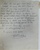 Von Dutch Original Handwritten Letter