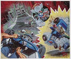 Robert Williams A White Knuckle Ride for Lucky St. Christopher Limited Edition Lithograph