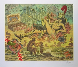 Robert Williams Queen of Atlantis Limited Edition Lithoscreen