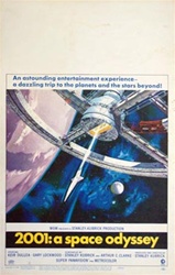 2001 A Space Odyssey US Window Card
Vintage Movie Poster
Stanley Kubrick