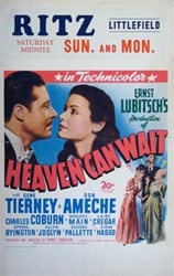 Heaven Can Wait US Window Card