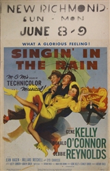 Singin In The Rain US Window Card
Vintage Movie Poster
Gene Kelly