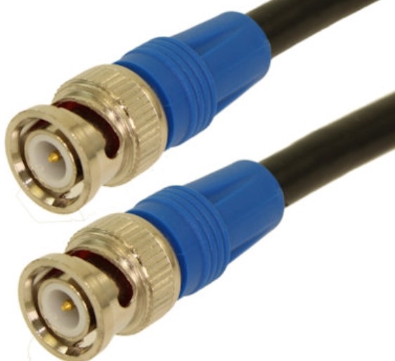 1.5FT 6G-SDI (4K) BNC COAX CABLE, RG6/18AWG MALE TO MALE, GOLD PLATED PIN
