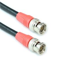 25FT 12G-SDI UHD (4K/60) BNC COAX CABLE, RG6/18AWG MALE TO MALE, GOLD PIN