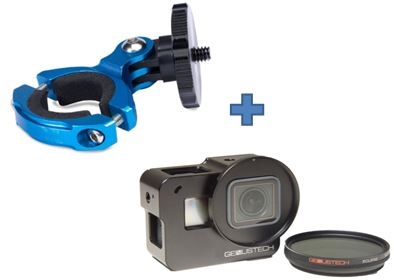 LumeCube LC-BM11-Cage: ADJUSTABLE BAR MOUNT FOR BIKES, GIMBALS, BARS, DRONES, GOPRO With GENUS GOPRO CAGE &FILTER