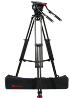 OZ-100CF1HD : OZEN 20CF1HD 100mm Carbon Fiber Tripod & Agile 20 Fluid Head System (E-Z-Load)