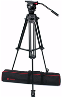 OZ-75AL2 : OZEN 75AL2 75mm Aluminum Tripod & Agile 6 Fluid Head System (E-Z-Load)