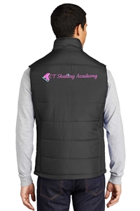 CT Skating Academy  Unisex Puffy Vest - Alternate Logo