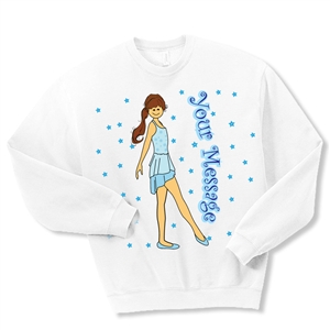 Dance "Ballet Pose 2" Crewneck Fleece