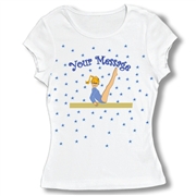 Gymnastics Balance Beam Baby Doll Tee