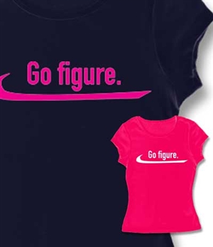 Ice Skate Go Figure Baby Doll Tee