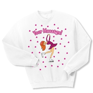 Ice Skate Layback Crewneck Fleece