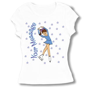 Ice Skate Picture perfect Baby Doll Tee