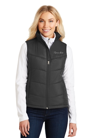 Ice Factory Skating Academy Ladies Puffy Vest