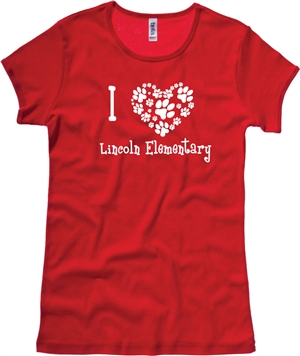 Lincoln Elementary Design D girls Tee