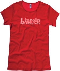Lincoln Elementary Rhinestone Girls/Ladies Tee
