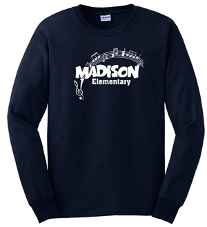 Madison Navy LS Tee Design C