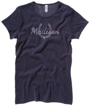 Madison Navy Rhinestone Tee