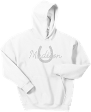 Madison Rhinestone White Hoodie