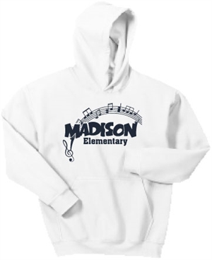 Madison White Hoodie Design C