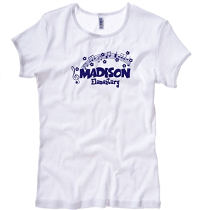 Madison White Tee Design E