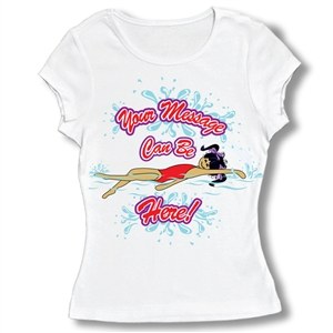 Swim "Backstroke" Baby Doll Tee