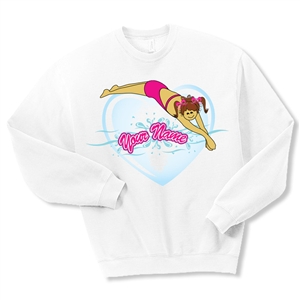 Swim "Ready Set Go" Crewneck Fleece