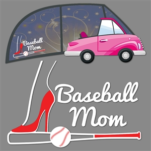Window Decal - Baseball Mom