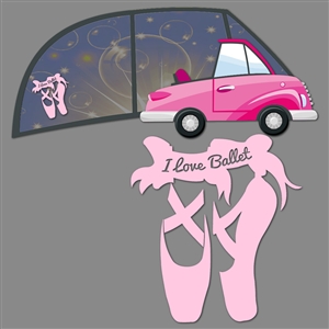 Window Decal - Ballet Shoes