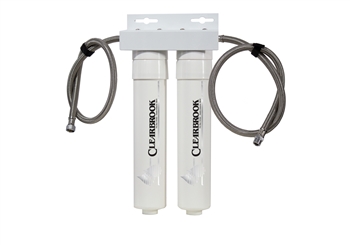Clearbrook Dual filter system with Twist Cap cartridges, direct connect hoses, Fluoride and Gen IIIl filters.