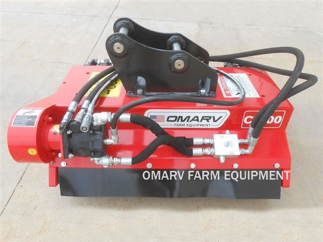 OMARV CT100 Excavator Flail Mower, Red