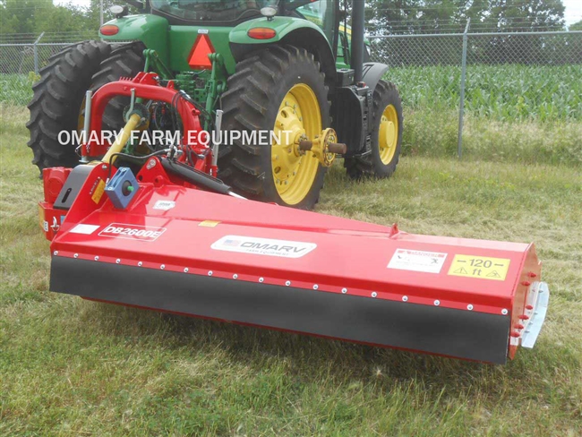 OMARV DB2600E Flail Ditch Bank Mower, Red