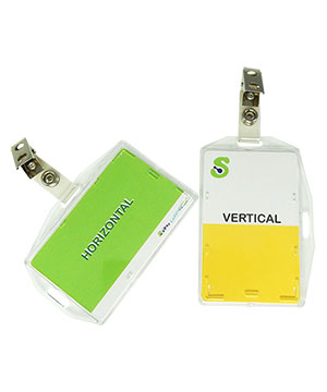 DBH002J Durable id card holder with a ID strap clip