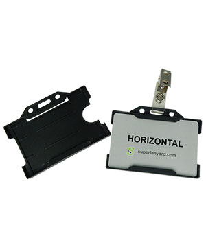 DBH003J Rigid card holder with a ID strap clip
