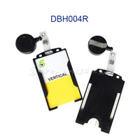 DBH004R Rigid card holder with a retractable ID reel