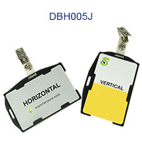 DBH005J Dual-sided card holder with a ID strap clip