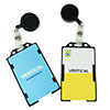 DBH006R Double sided card holder with a ID badge reel
