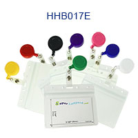 HHB017E Resealable badge holder with a ID reel