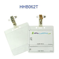 HHB062T Title name tag holder with a ID strap pin clip