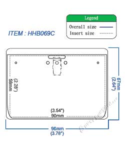 HHB069C Clip Id Holder