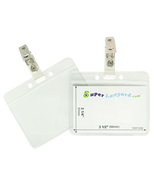 HHB103J Name tag holder with a ID strap clip