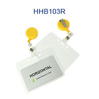 HHB103R Name badge holder with a retractable ID reel