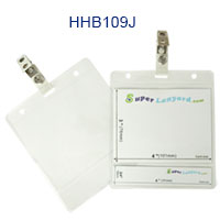 HHB109J Title name badge holder with a ID strap clip