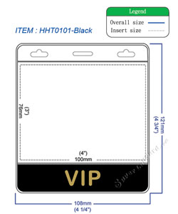 HHT0101 VIP title badge holder is a single pocket of horizontal badge holder.