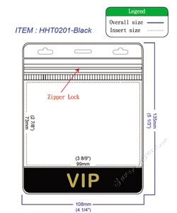 HHT0201 VIP title badge holder is a single pocket of horizontal badge holder.