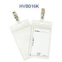 HVB016K Sealable badge holder with a ID strap clip
