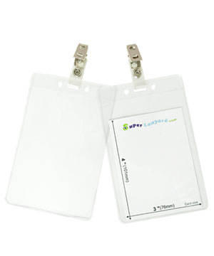 HVB020J Name badge holder with a ID strap clip