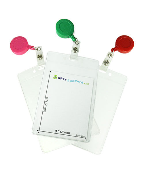 HVB020R 3x4 ID badge holder with a retractable ID reel