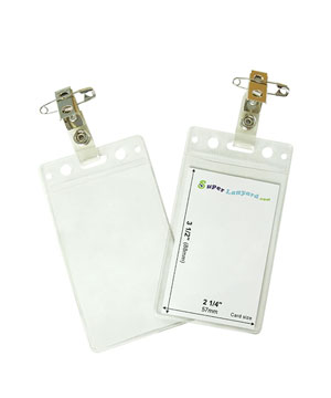 HVB065T Name tag holder with a ID strap pin clip